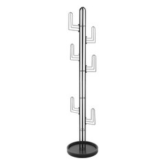 Black Clothing Rack Stand Freestanding Coat Rack Cactus Shape Clothing Stand