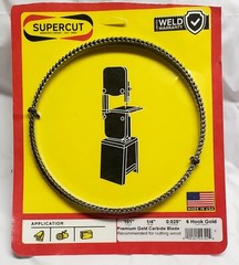 Supercut 101″ x 1/4″ x .025″ x 24 Raker 6 Hook Gold Bandsaw Blades Lot Of 2