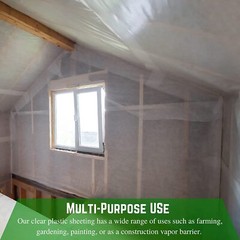 Poly Cover – 10 Mil Clear Plastic Sheeting