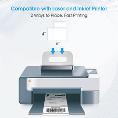 4X6 Inch Shipping Address Labels,For Inkjet or Laser Printer, USPS Postal Mailin