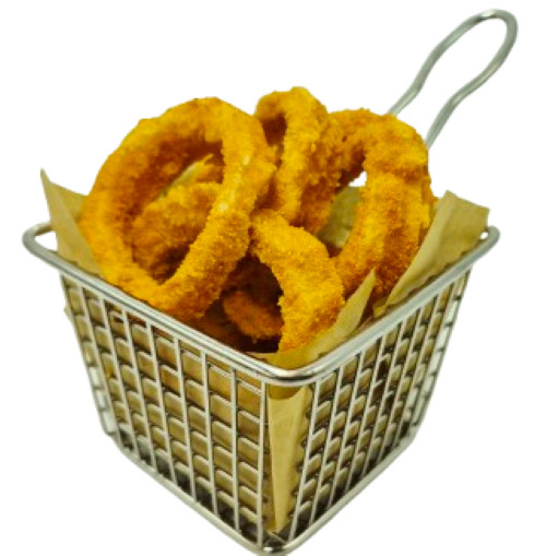 Display Fake Food Prop Basket Of Onion Rings