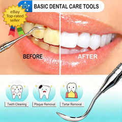 Dental Tools, Dental Pick for Teeth Cleaning, Stainless Steel Hygiene Kit