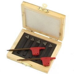 5 pc 1/4″ Lathe Indexable Carbide Insert + 35pcs Turning Tooling Bit Holder Set