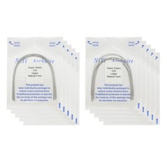 100pcs Orthodontic Arch Wire Niti Round Rectangular Super Elastic Natural Arcos