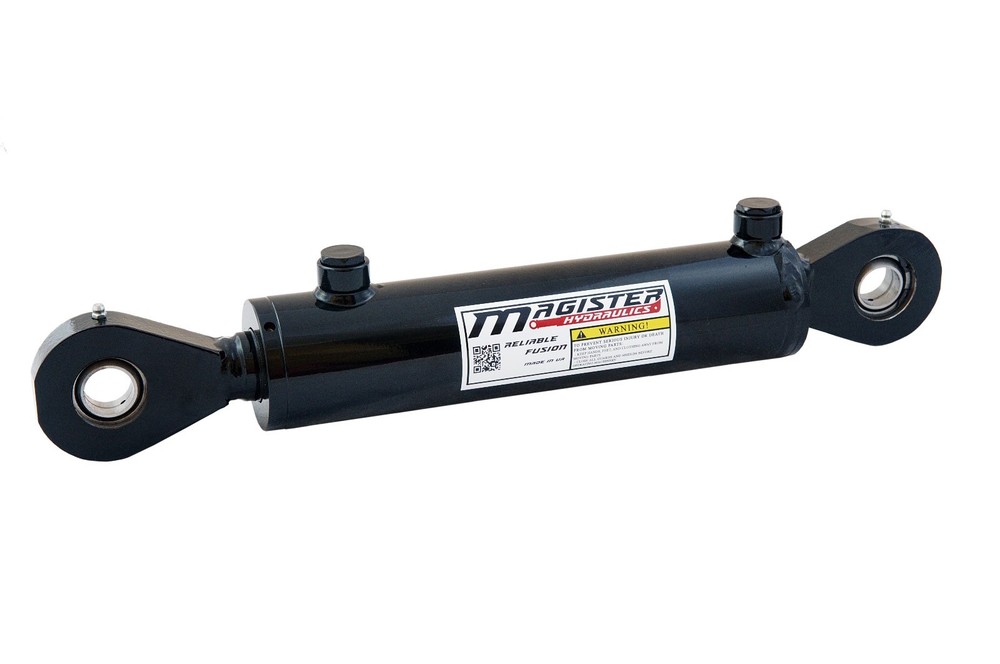 Hydraulic Cylinder Welded Double Acting 2.5″ Bore 6″ Stroke Swivel Eye 2.5×6
