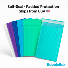 1000 Poly Bubble Mailers #000 4×8 Padded Envelopes Shipping Bags Bulk