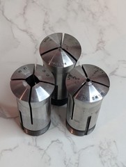 Lot of 3 5C Collets Hardinge 1/16 Round NEWS Japan 1/8 Round Unbranded 3/8 Squar