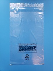 8″x10″ Poly Bags Resealable Suffocation Warning Clear Lip & Tape 1.5 mil Apparel