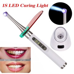 Dental Wireless Curing Light 1 Second Cure Lamp 2500mw/cm2 385nm-515nm ILED Type