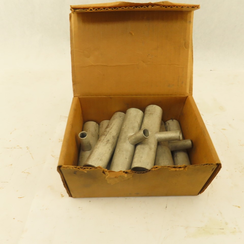 VGCT #6-1/0 x 3/0-500 MCM x TEE TiN Coated Copper Crimp Fitting Lot Of 8