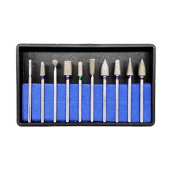 Dental Lab Polishing Bur Drills Tungsten Steel Carbide Burs Burrs 2.35MM 6 Types