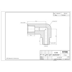 FITOK 316 SS 90° Street Elbow 1/8″ FNPT x 1/8″ MNPT 6200 psi, SS-PSE-NS2
