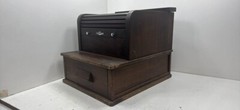 McCaskey Register Co. Antique Hotel Registry Roll Top File Chest