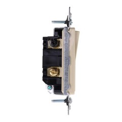 LEVITON 5603-2I DECORA AC QUIET ROCKER SWITCH, 3-WAY, 15A, 120/277V, IVORY