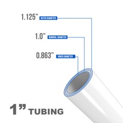 1″in x 300’ft White PEX A Expansion Tubing Non-Barrier Potable Water PipeFitting