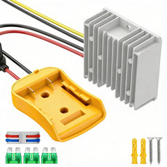 20V to 12V Step Down Converter Adapter Compatible with Dewalt 20V Regulator