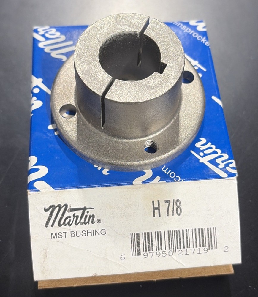 Martin Sprocket H 7/8 Tapered Bushing 7/8″ Inch Finished Bore H7/8 *New in box*