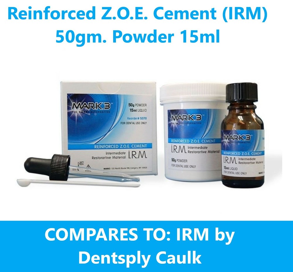 Dental IRM Reinforced ZOE Cement IRM Cement Restorative 50g Powder 15mL Liquid