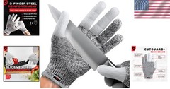 Reinforced Fingers Kitchen Safety Gloves 3-Pack