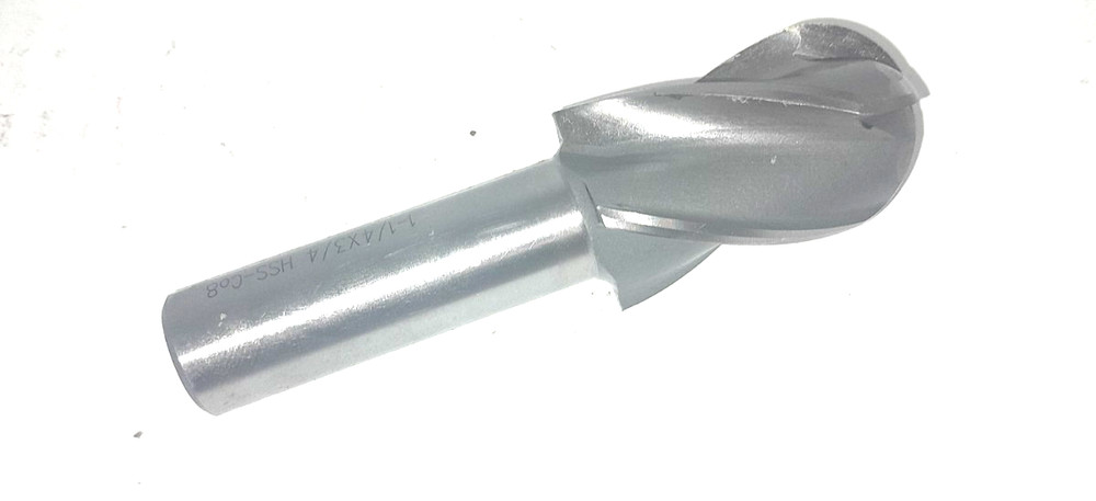 1-1/4″ Ball Nose End Mill, 2″-Flute, 3/4″-Shank, 4-1/2″-OAL,CO (UE-10-I-8)