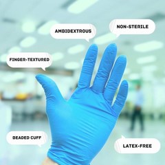 Blue Nitrile Durable Gloves Powder Free Size – Small/Medium/Large/X-Large
