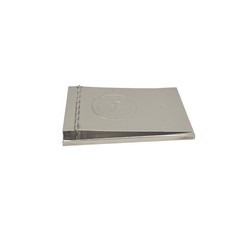 Official White House Bill Clinton Signature Silver Plated Memo/Notepad Holder