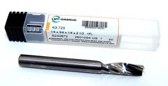 1/4″ (.2500″) CARBIDE SINGLE O FLUTE ROUTER FOR HARD PLASTIC ONSRUD 63-725