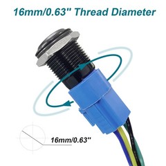 Horn Button, Momentary Push Button Switch, Horn Switch for Car Modification, Pus