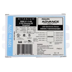 ADVANCE XI050C140V054DSM1 XITANIUM 0-10V DIMMABLE LED DRIVER 27-54V 50W 120-277V