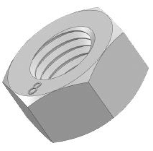 Metric Class 8 Hex Nuts, M6-1.0 – (Pack of 100)