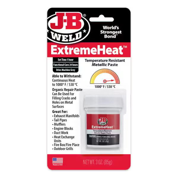 J-B Weld 37901 ExtremeHeat High Temperature Resistant Metallic Paste – 3 oz