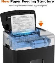 Bonsaii 120-Sheet Auto Feed Micro Cut Paper Shredder P-4 30min 6 Gal