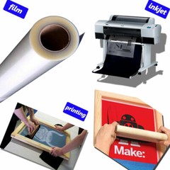 17″ x 100FT Waterproof Inkjet Milky Transparency Film for Silk Screen Printing