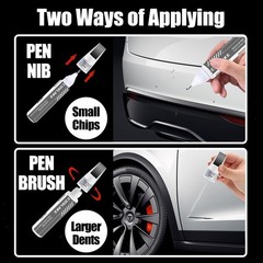 Touch Up Paint(Deep Blue Metallic(PPSB)) for Tesla Model Y/3/S/X, 2 in 1 DIY
