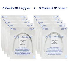 100Pcs Dental Orthodontic Arch Wire NiTi Ovoid Round Rectangular 012-020 U/L