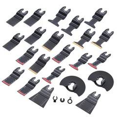 25PCS Titanium Oscillating Tool Blade, Professional Bi-Metal Multitool Blades Ki