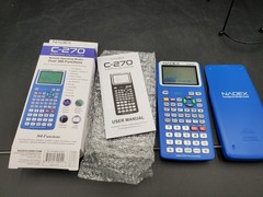 Nadex Dark Blue Scientific Calculator Model C-270 New Open Box Ships Free