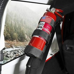 Roll Bar Fire Extinguisher Holder 2.5-3LB Bracket Mount for Jeep Wrangler Black