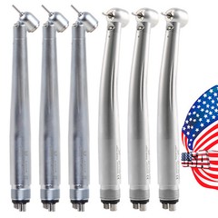 1-10* Fit Dental 45° Angle/Big Head Light E-generator Fiber Optic Handpiece