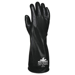 Mcr Safety Cp7l Cp7 Chemical Resistant Gloves, Butyl, 14 In L, 7 Mil, Black, L,
