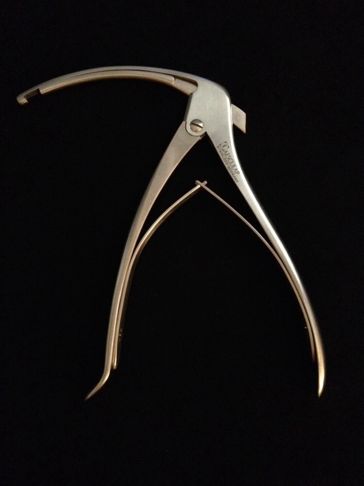 NEW AESCULAP Rongeur Curved Down Kerrison-Costen 5″ Long