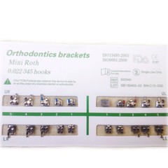 10 kit dental orthodontic mental bracket brace mini roth 022 345 hooks 20pcs/kit