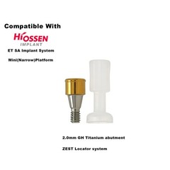 Dental Ti Locator Overdenture Abutment Fits Hiossen Osstem Mini 3.2 GH 1.0-6.0mm