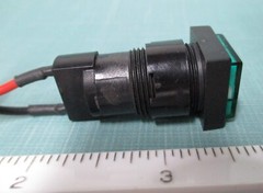 RAFI LUMOTAST 75 IP40 Green Lens Square Panel Indicator Signal Lamp 1.65.111.081
