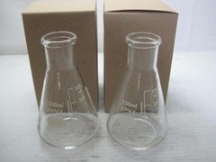 1419b Lot (2) Kimax Erlenmeyer Flask Graduated 250 ML Type IV 6640-00-935-4269