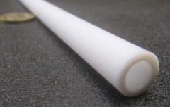 PTFE Teflon Straight Tube 7/16 OD x 5/16 ID x 1/16 Wall x 1 Foot Length