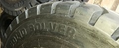 7.00-12 tires Solid Solver forklift tire 7.00/12 flat proof (USA made) 70012