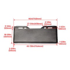 For Bobcat/ Kubota 1/4″ Skid Steer Mount Plate Loader Quick Tach Attachment