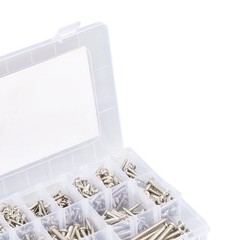 780 Pcs Pan Head Sheet Metal Screws Assortment Kit #4#6#8#10 Stainless