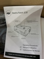 GBC 3230 Electric 2-3 Hole Punch 7704270 NEW!
